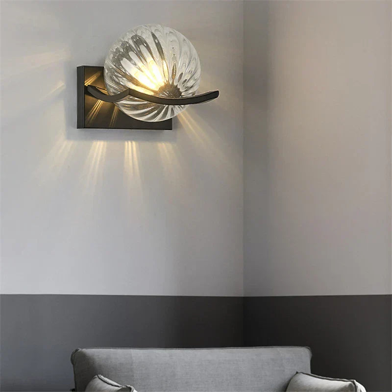 Modern LED Glass Wall Lamp for Home Decor