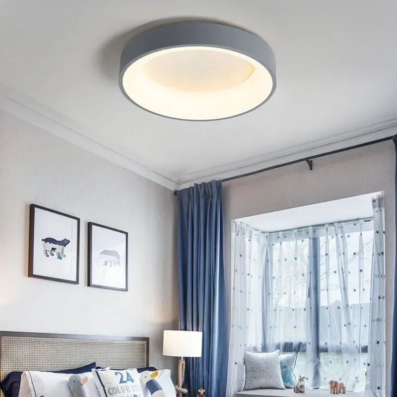 Modern Nordic LED Ceiling Light - Sleek Round Minimalist Design
