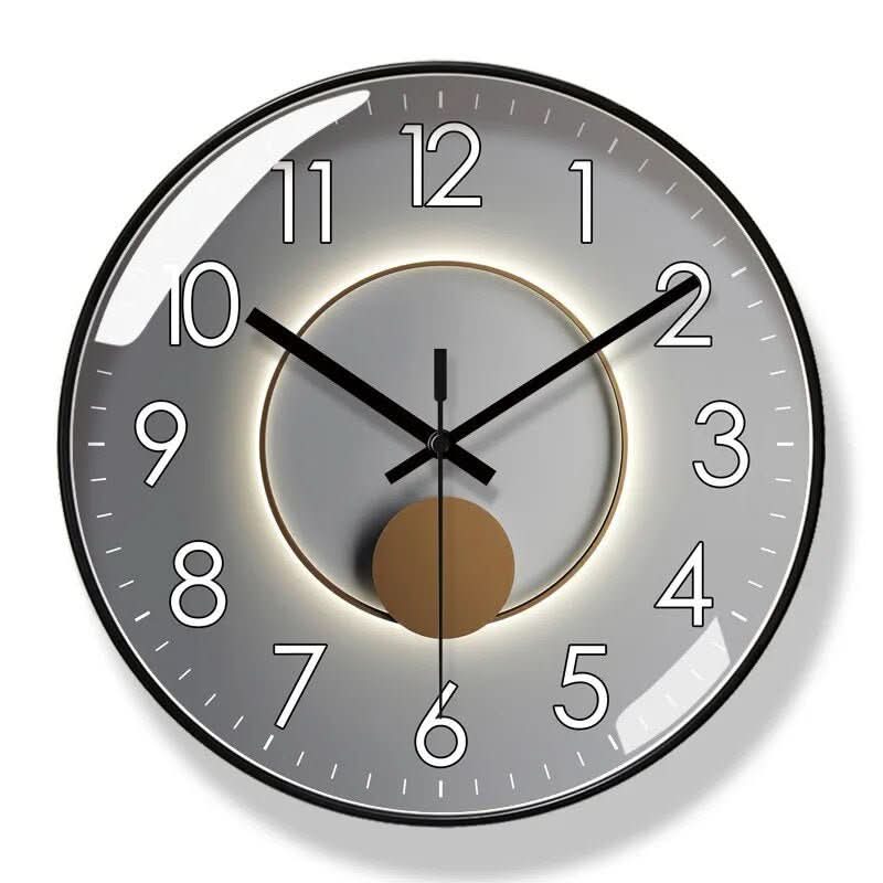 SCANDICLOCK – Orologio da parete nero in stile nordico – Preciso e stiloso per ogni casa