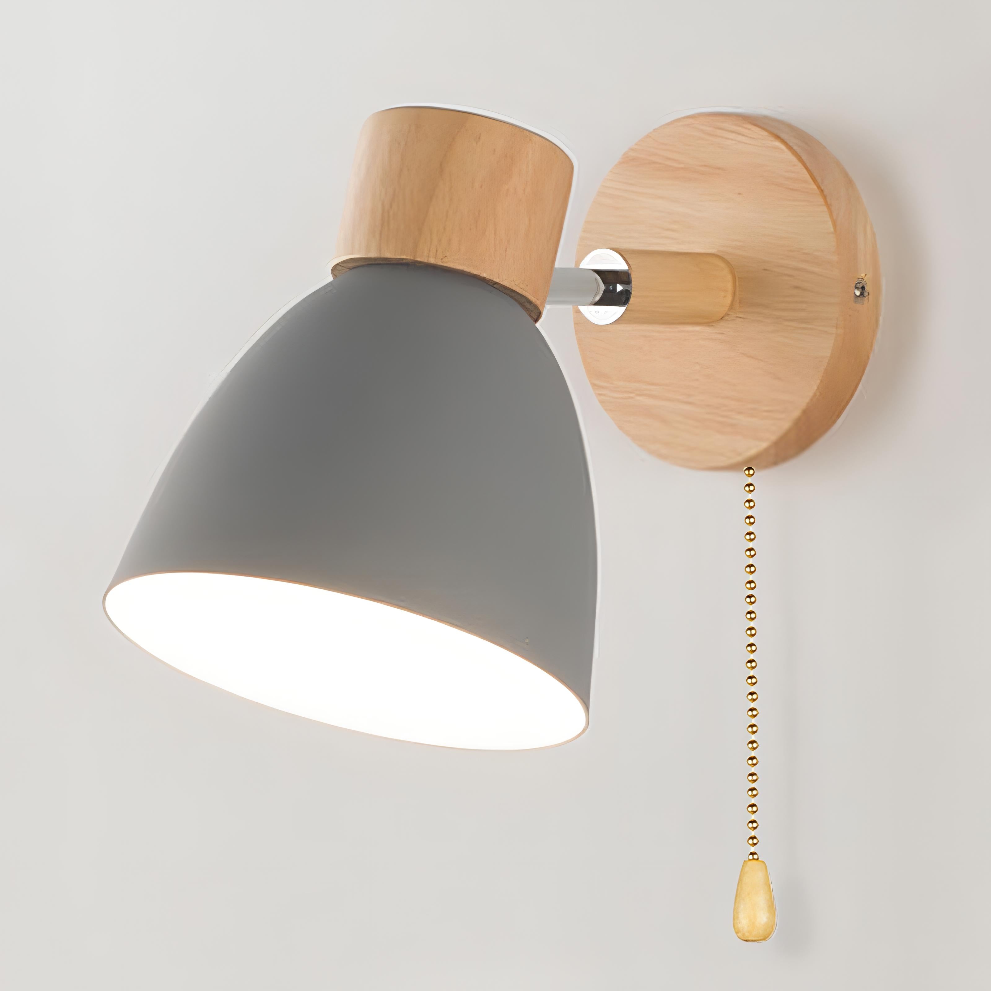 Luci da Parete Scandinave Moderne con Interruttore a Catena