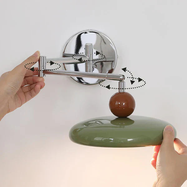 Modern Swing Arm Wall Lamp with Adjustable Design