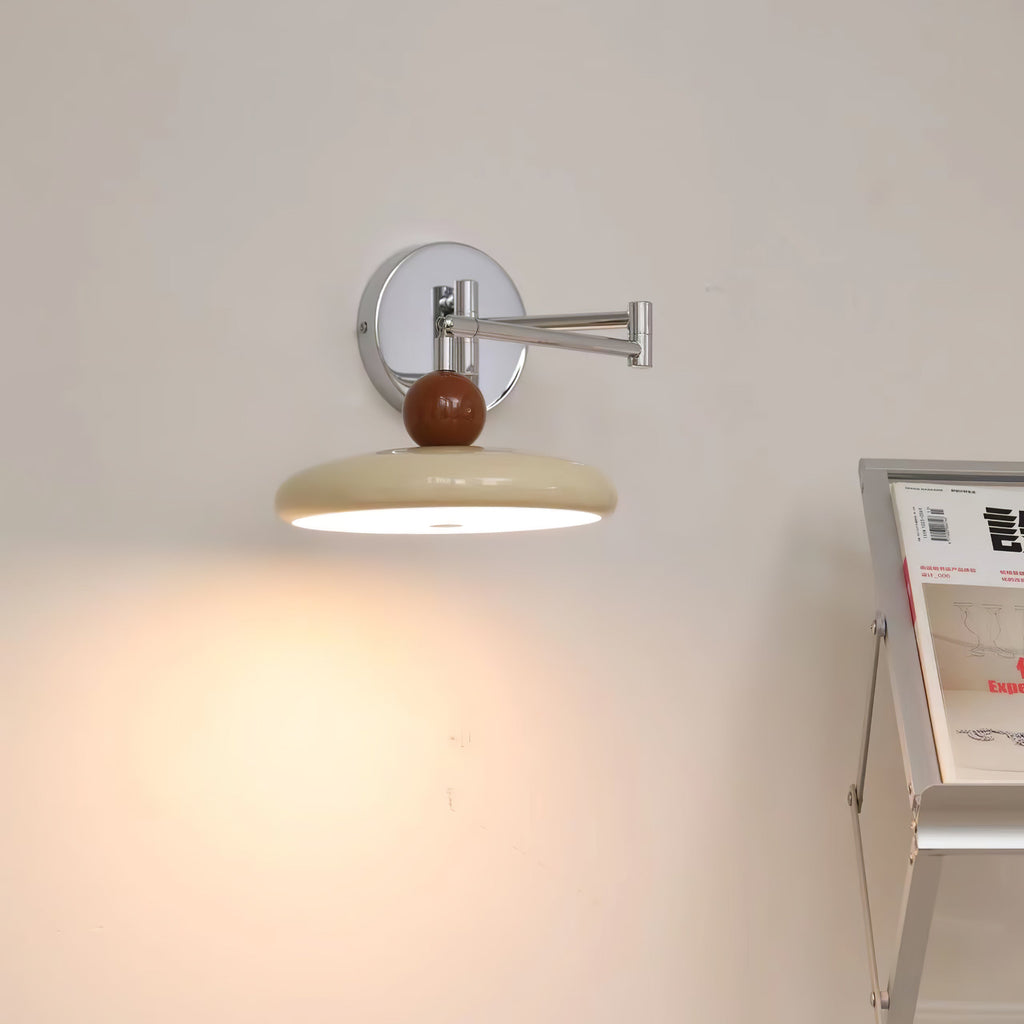Modern Swing Arm Wall Lamp with Adjustable Design