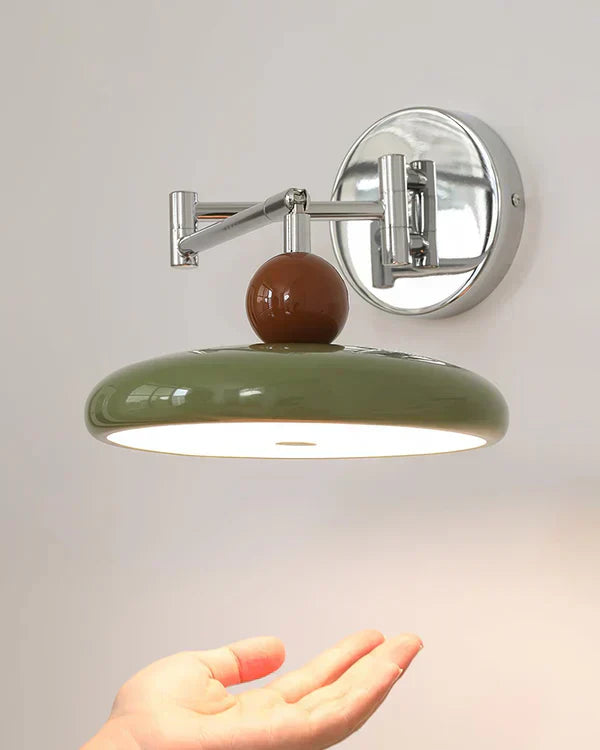 Modern Swing Arm Wall Lamp with Adjustable Design
