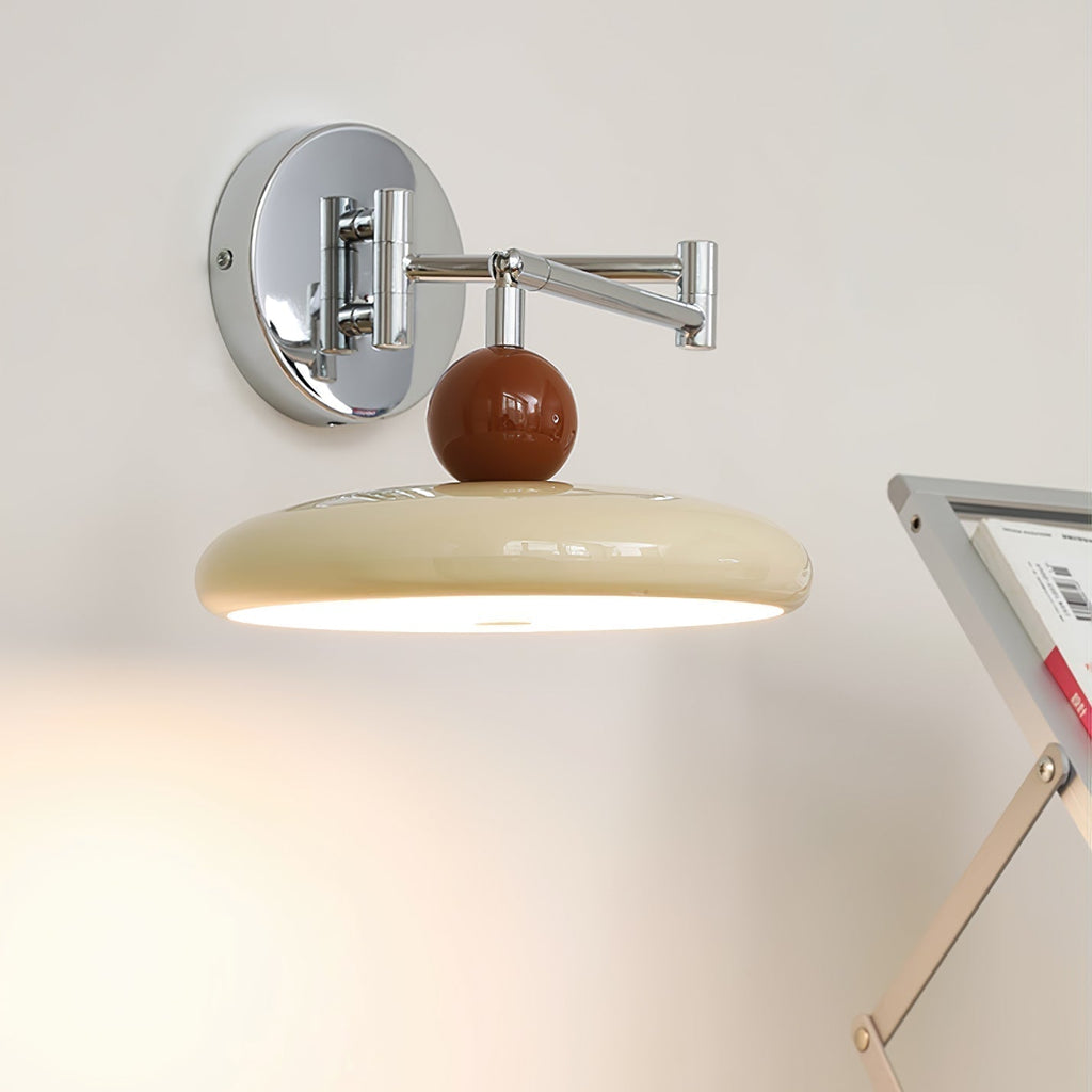 Modern Swing Arm Wall Lamp with Adjustable Design