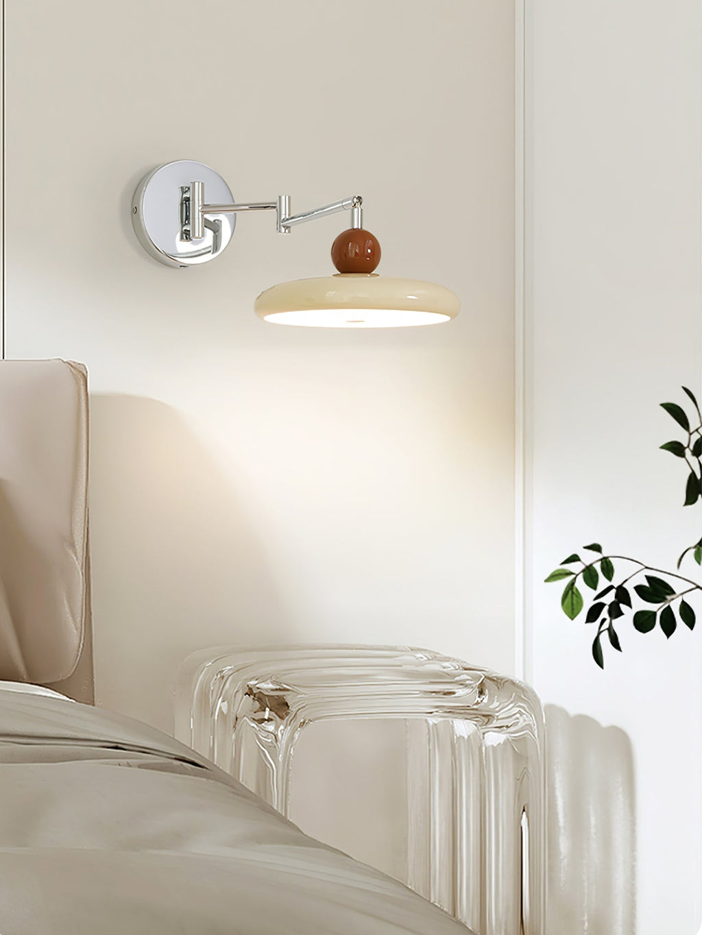 Modern Swing Arm Wall Lamp with Adjustable Design