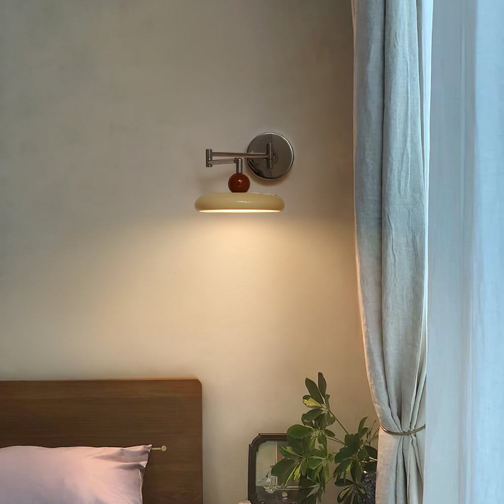 Modern Swing Arm Wall Lamp with Adjustable Design