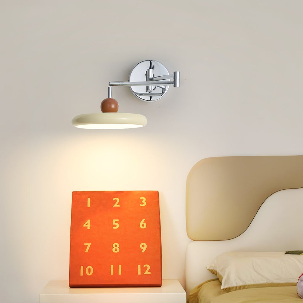 Modern Swing Arm Wall Lamp with Adjustable Design