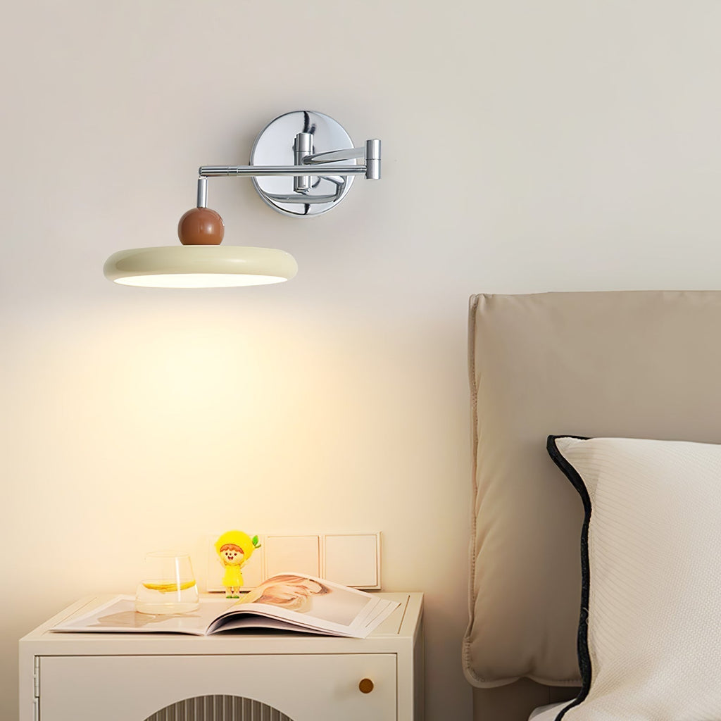 Modern Swing Arm Wall Lamp with Adjustable Design