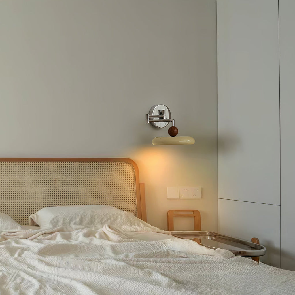 Modern Swing Arm Wall Lamp with Adjustable Design