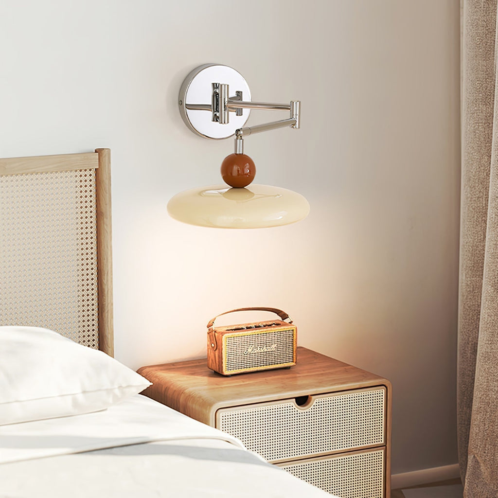 Modern Swing Arm Wall Lamp with Adjustable Design