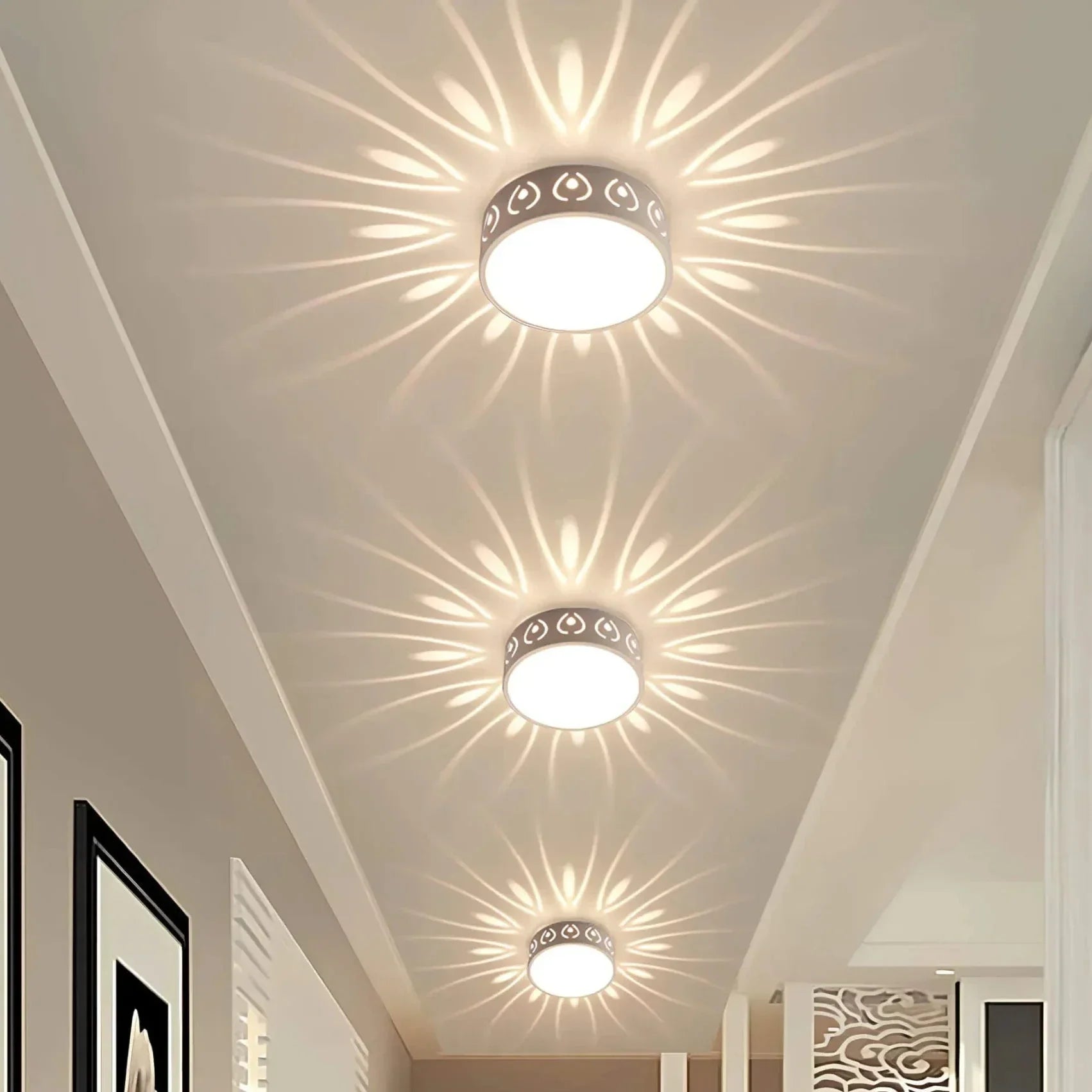 GlowEnchant | Elegante lampada da soffitto per ambienti stilosi