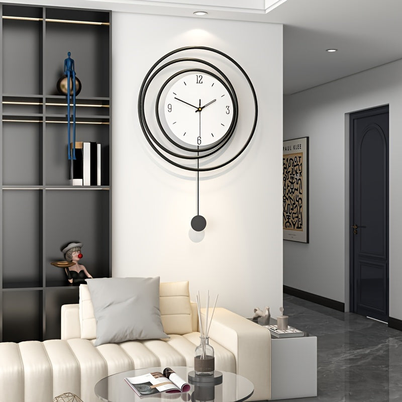 Orologio Moderno con Finitura Metallica