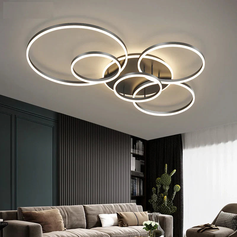 Velia - Lampada da soffitto nera moderna