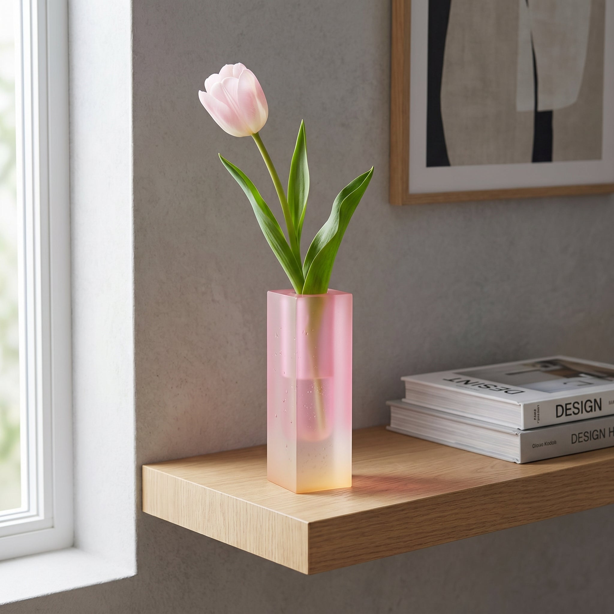 Vaso Prisma Moderno con Sfumature