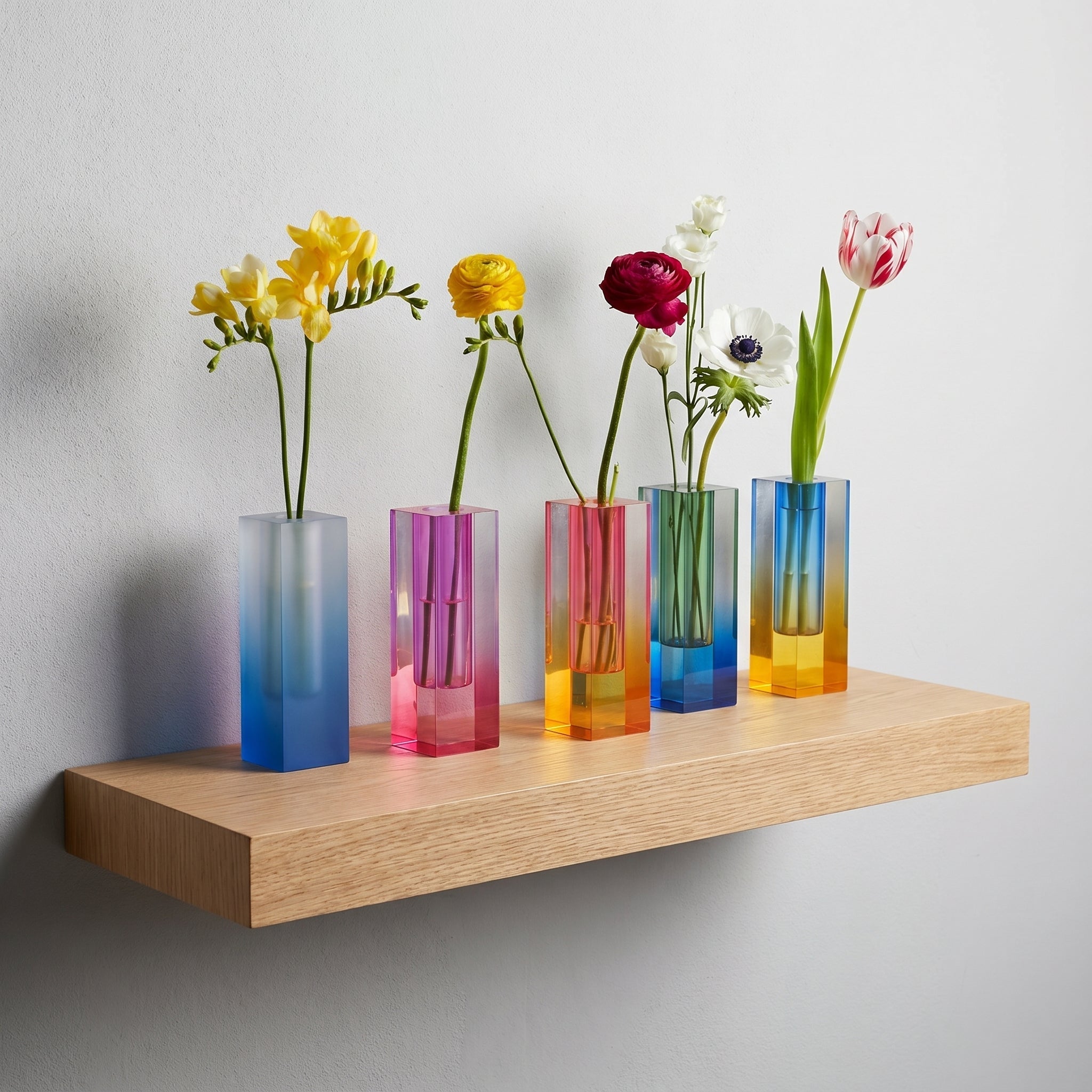 Vaso Prisma Moderno con Sfumature