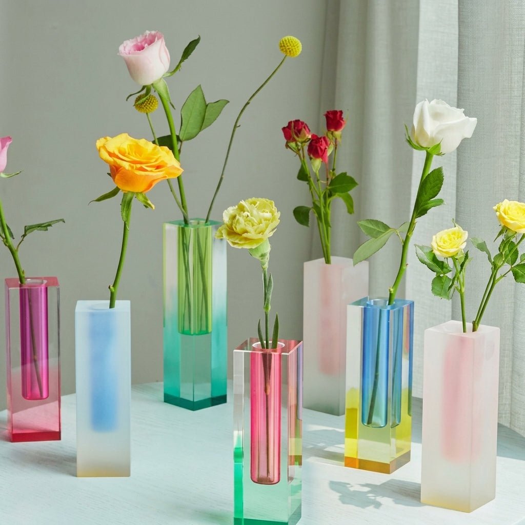 Vaso Prisma Moderno con Sfumature