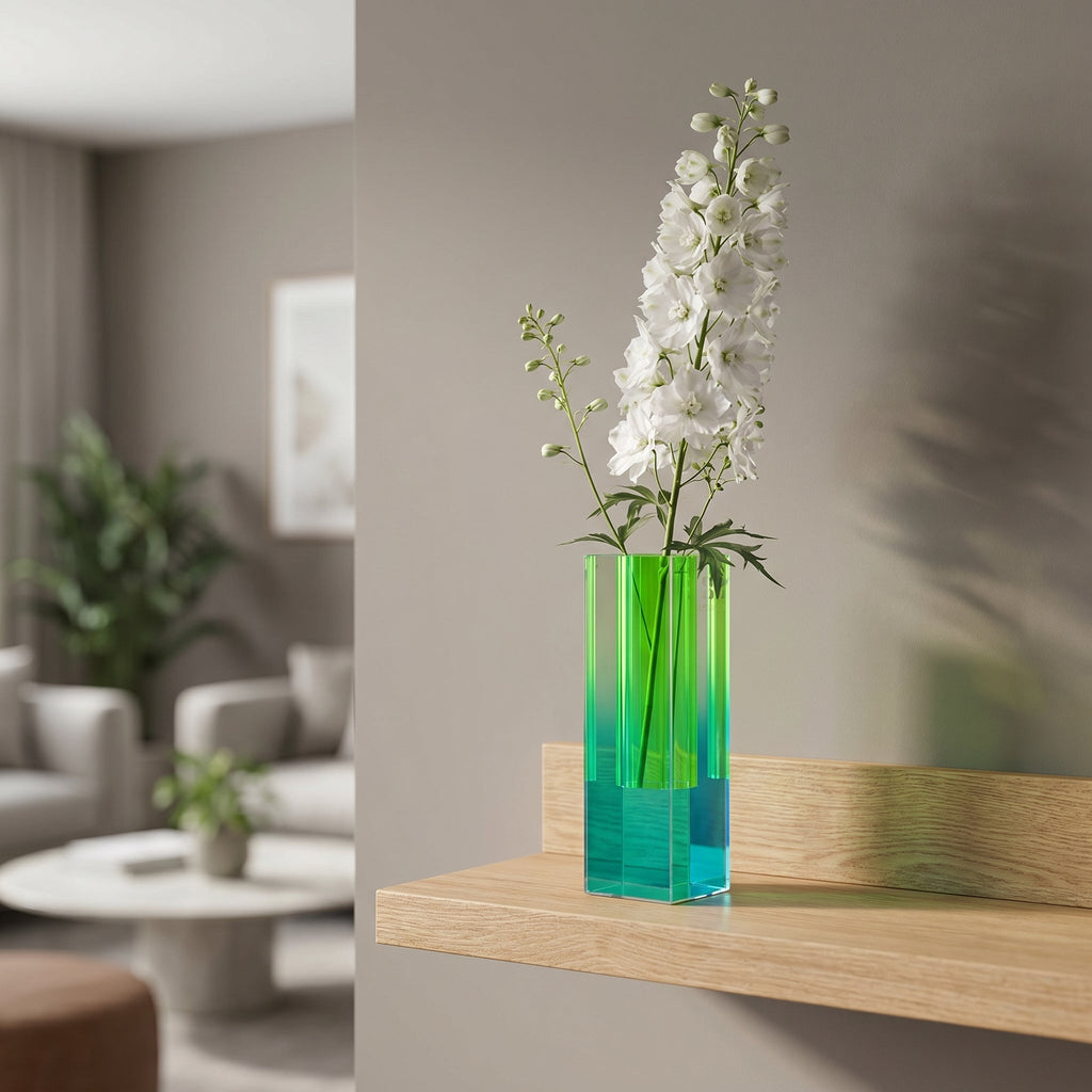 Vaso Prisma Moderno con Sfumature