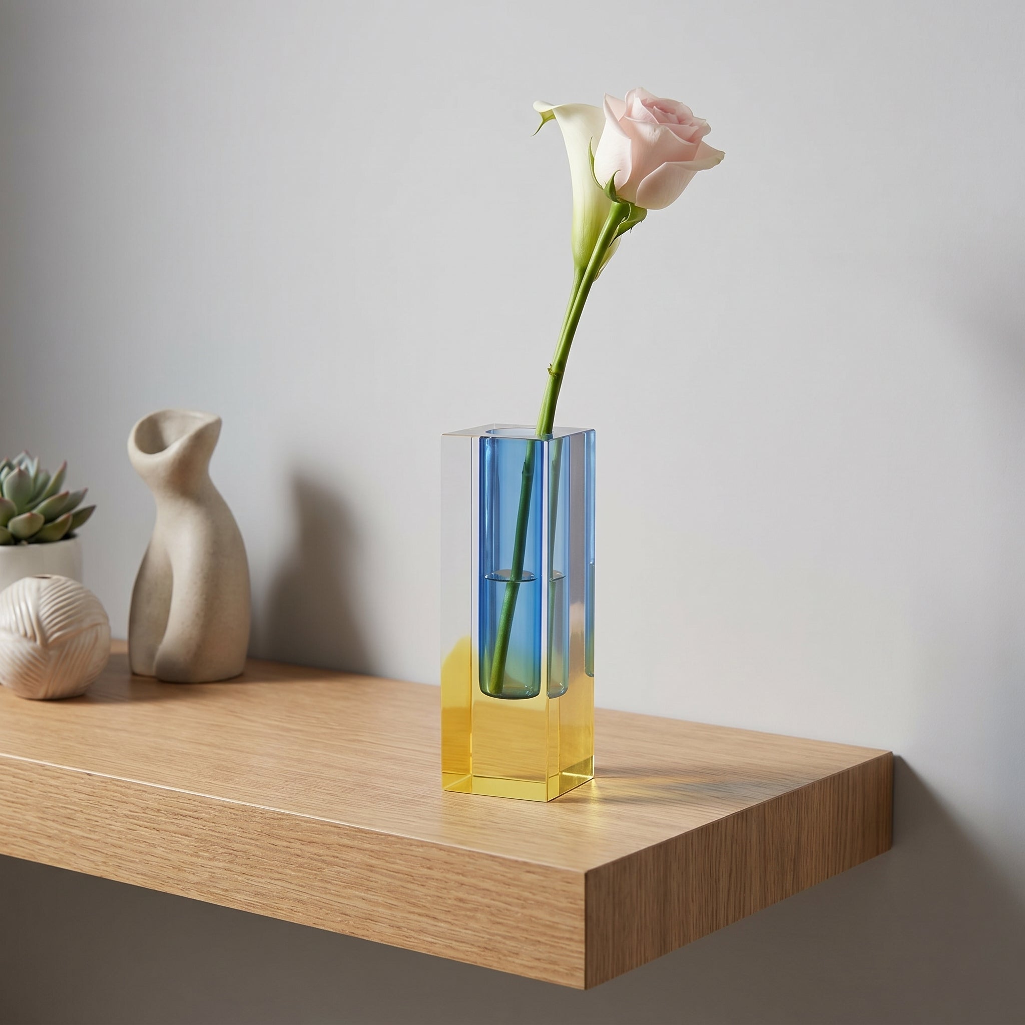 Vaso Prisma Moderno con Sfumature