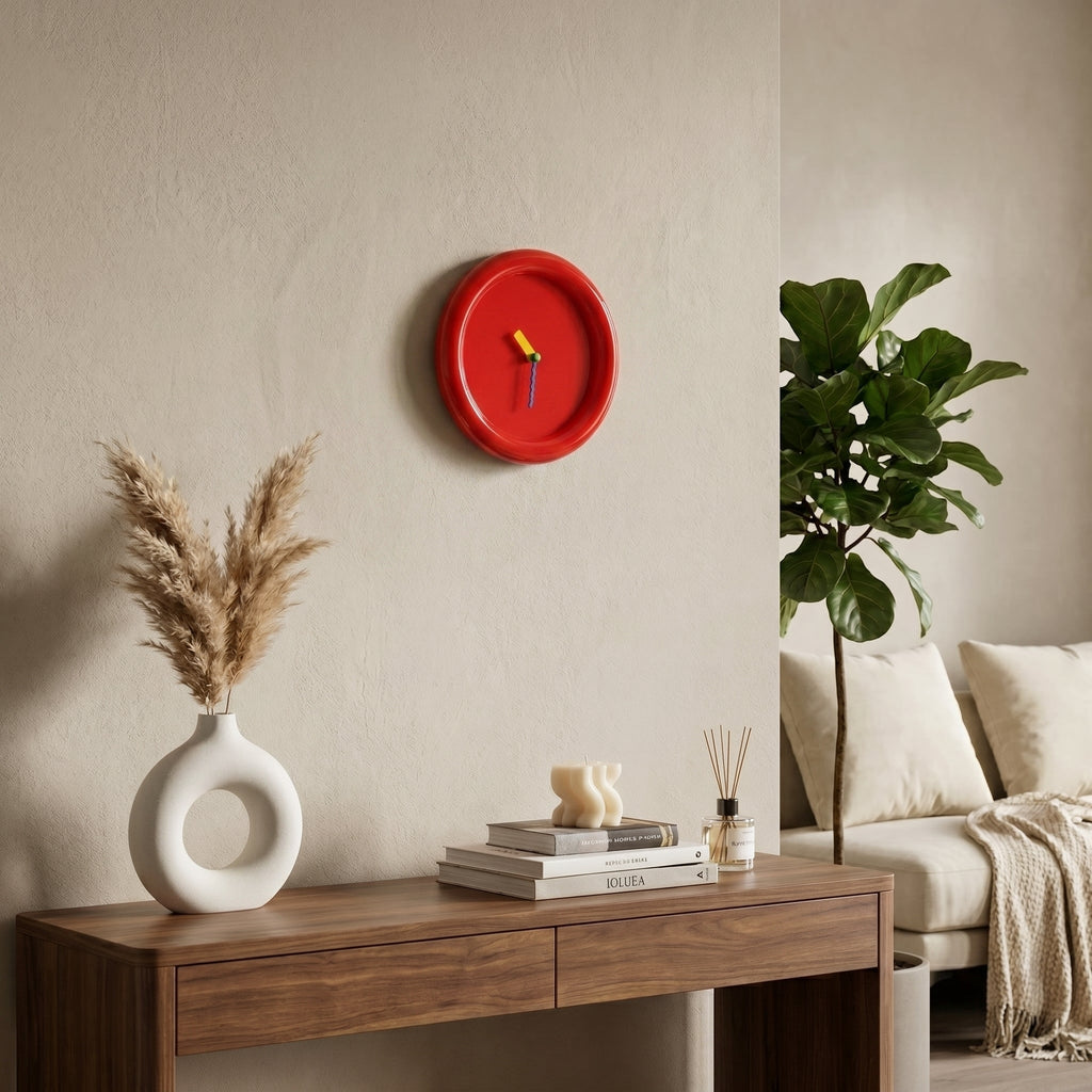 Orologio da parete rotondo moderno con design minimalista