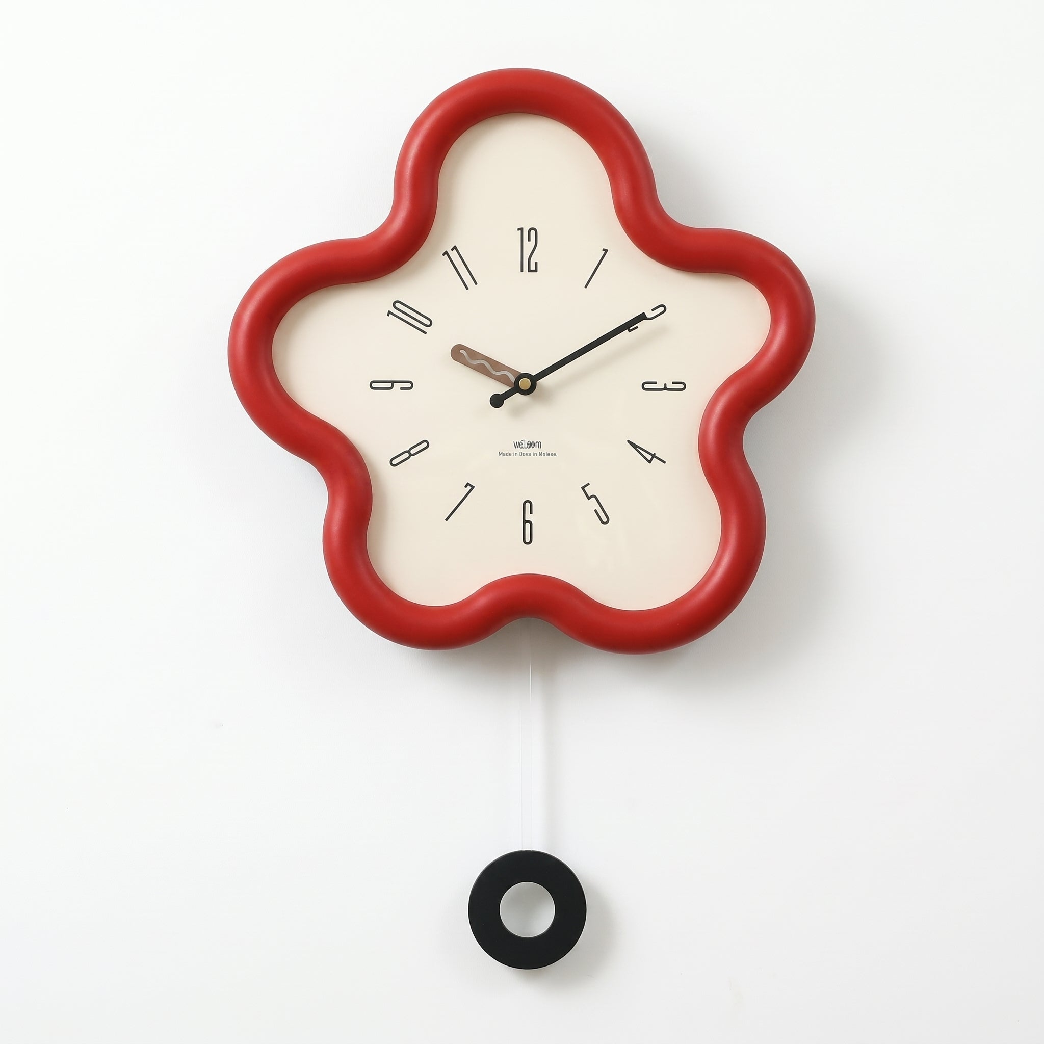 Orologio da parete moderno a forma di fiore