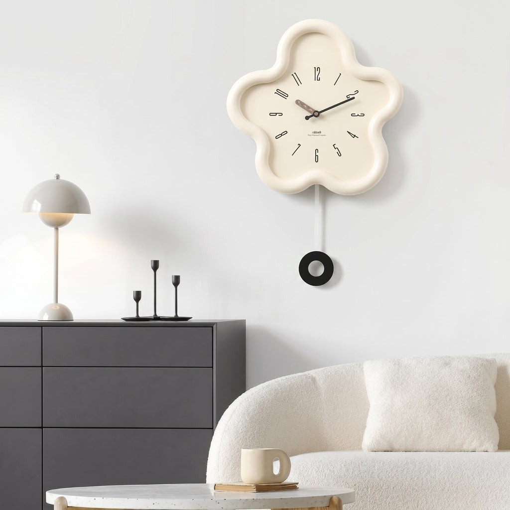 Orologio da parete moderno a forma di fiore