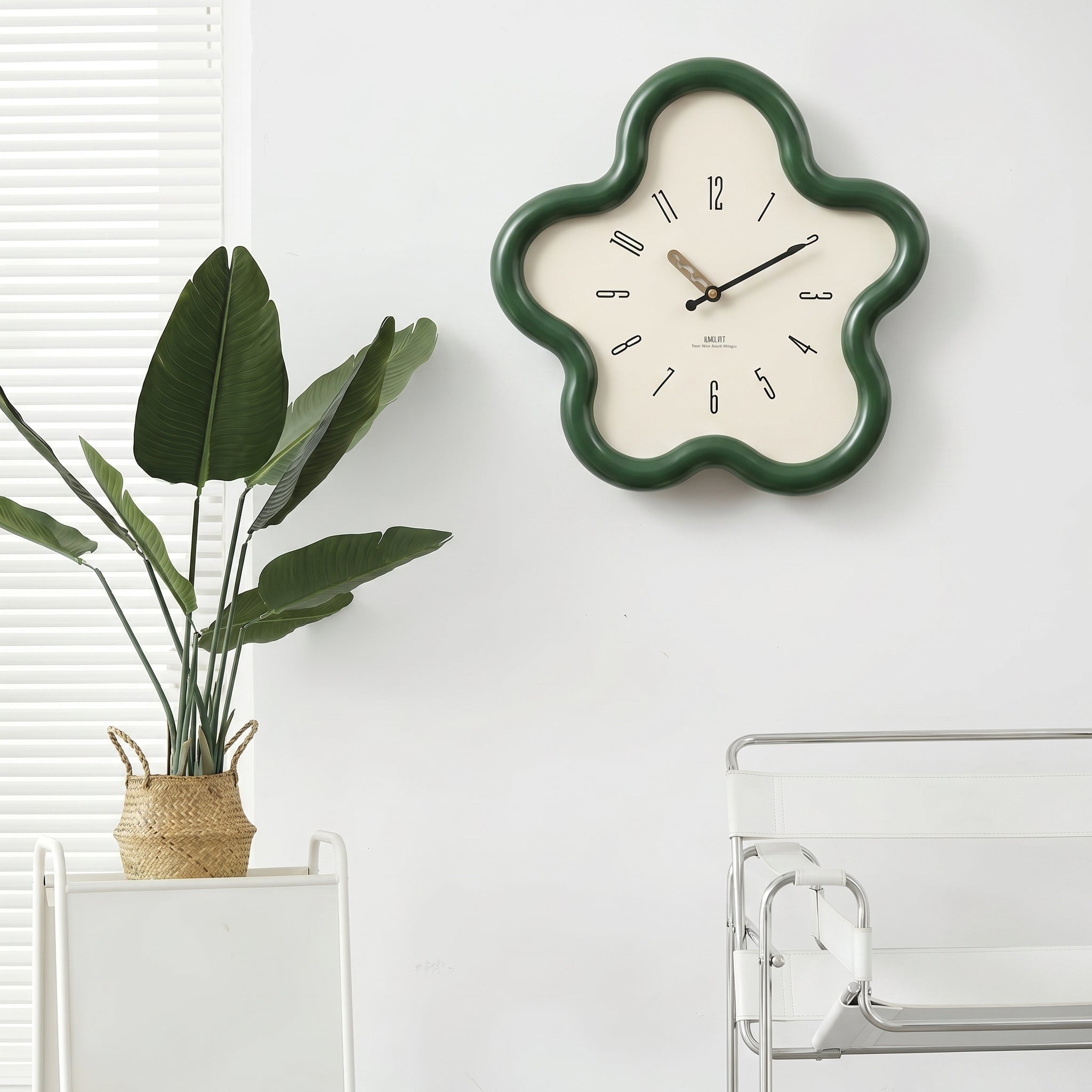 Orologio da parete moderno a forma di fiore