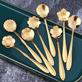 Set di cucchiaini floreali moderno da 8 pezzi