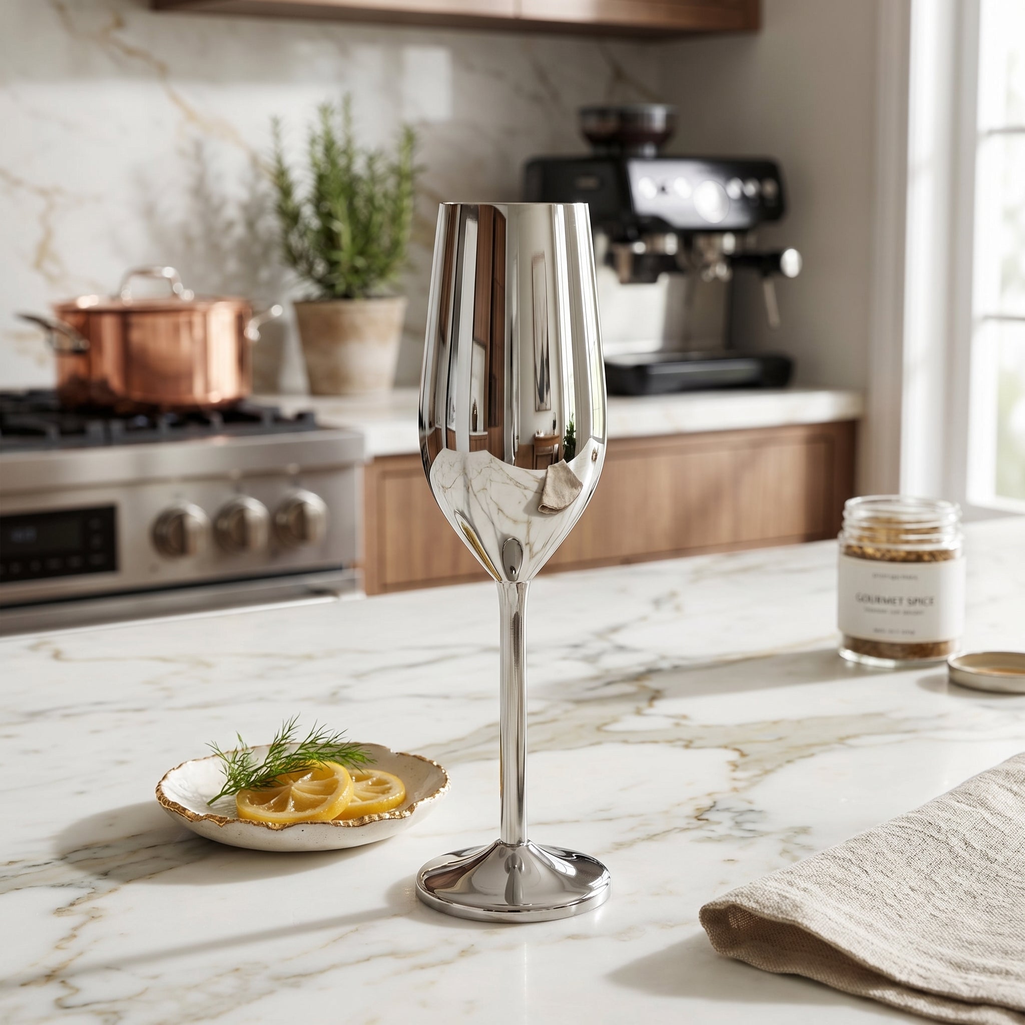 Calice moderno per cocktail e champagne