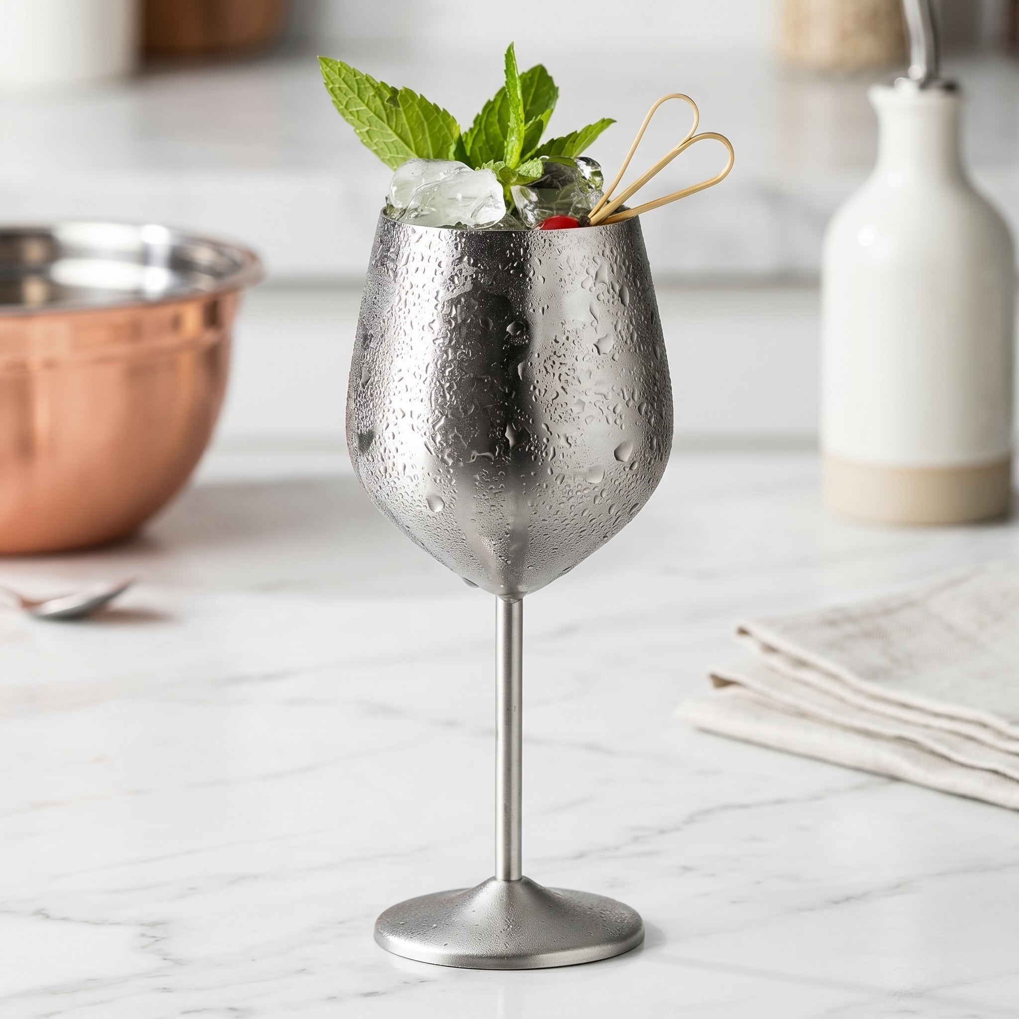 Calice moderno per cocktail e champagne