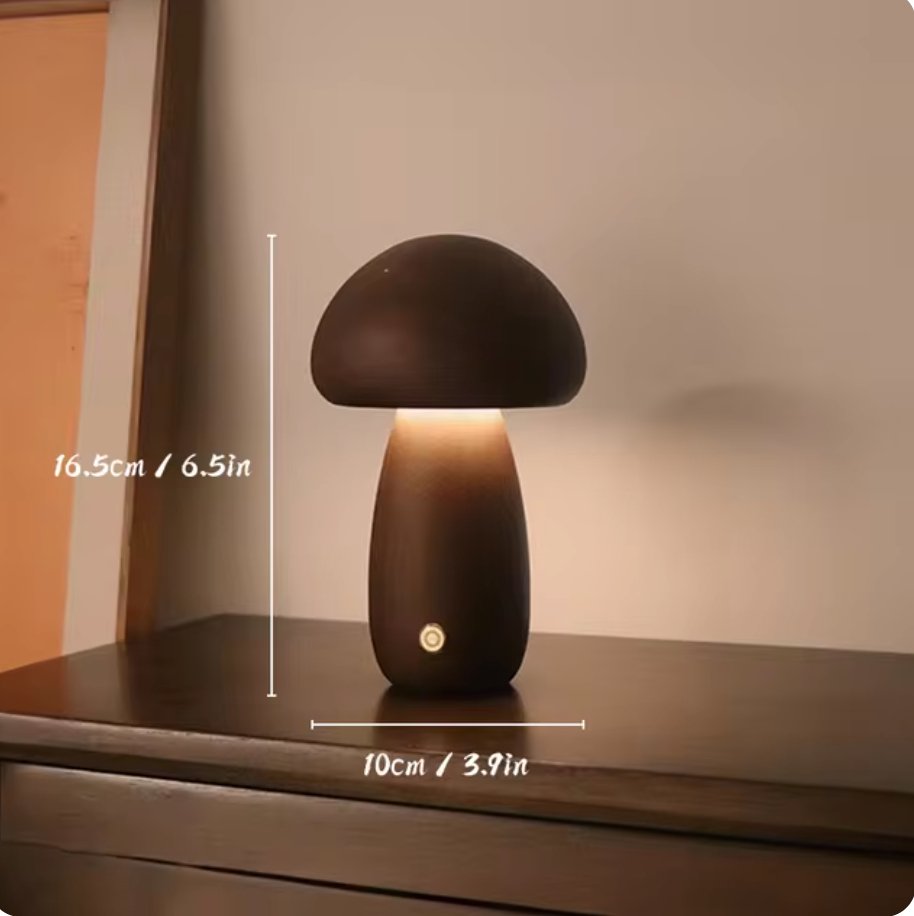 MushGlow™ | Calore e atmosfera in un bel design in legno.