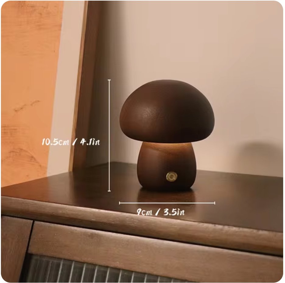 MushGlow™ | Calore e atmosfera in un bel design in legno.