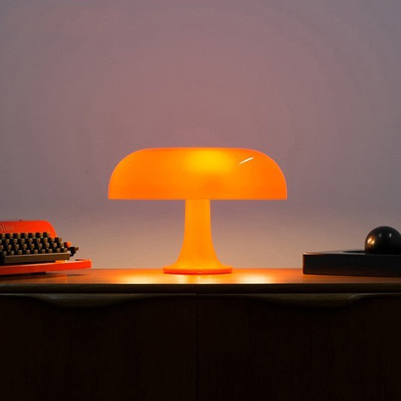 Nordic Minimalist Mushroom Table Lamp with LED