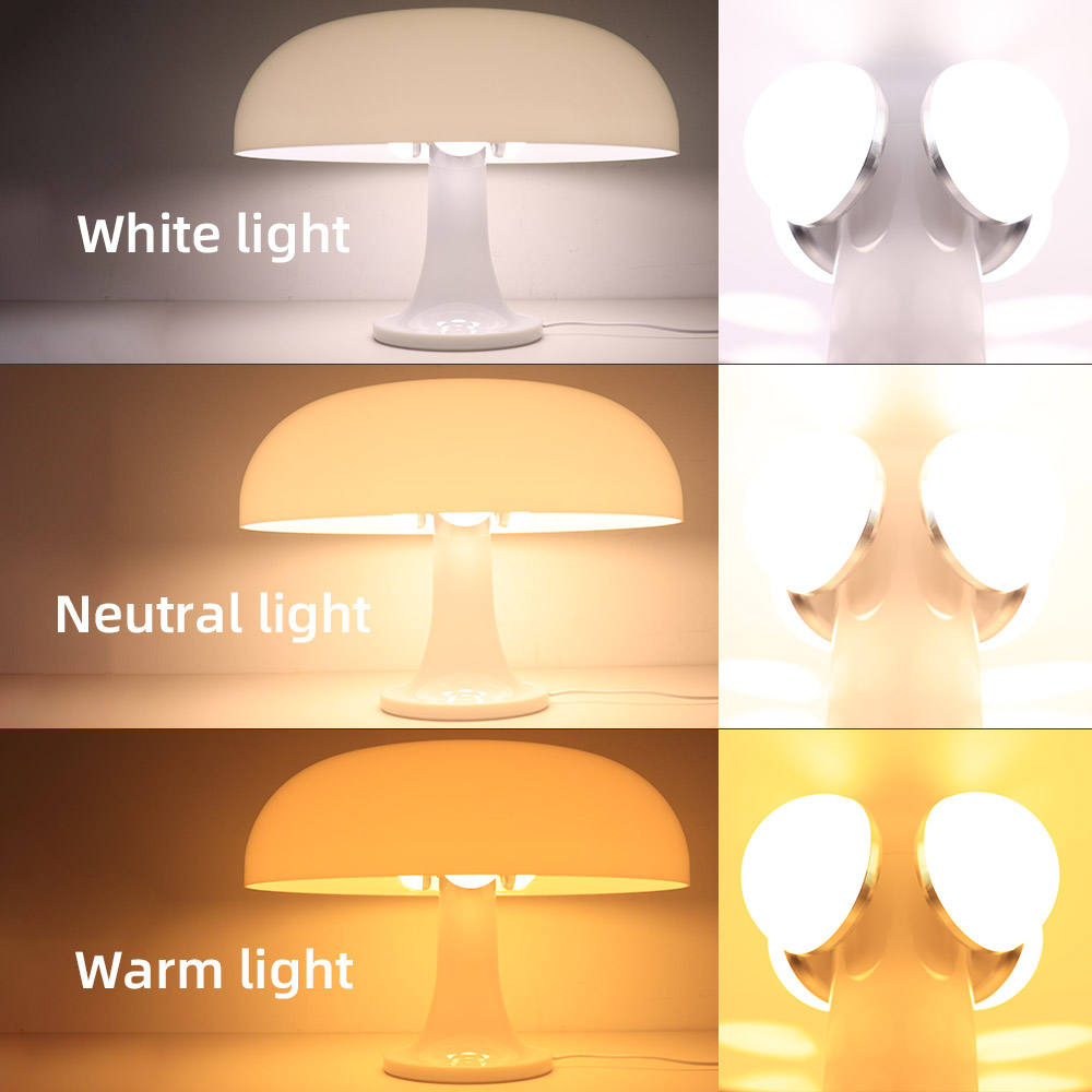 Nordic Minimalist Mushroom Table Lamp with LED
