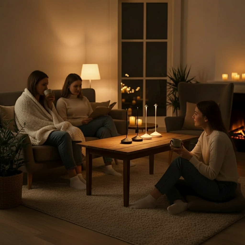 ClarityGlow – Lampada da tavolo LED senza fili
