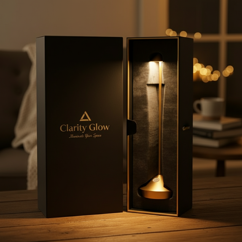 ClarityGlow – Lampada da tavolo LED senza fili