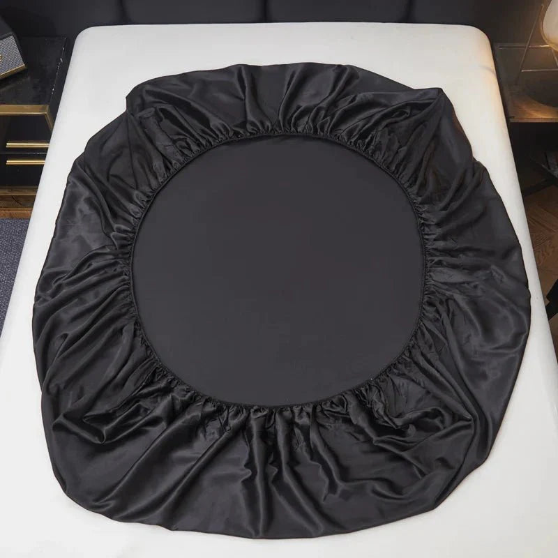 NESTRA – Lenzuolo Fitted in Satin Rinfrescante per Comfort Traspirante in Misura Twin