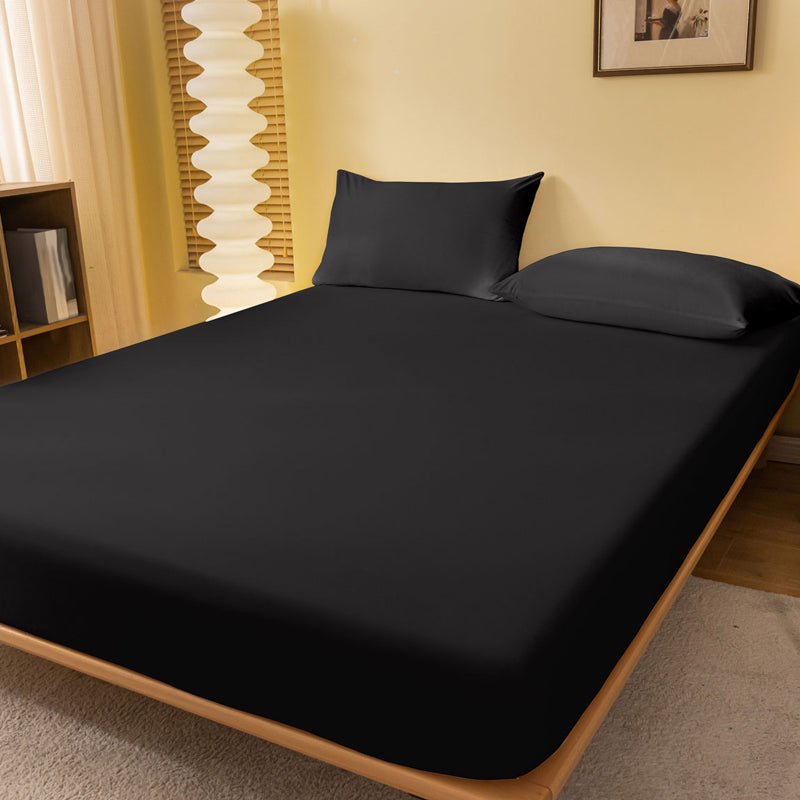 NESTRA – Lenzuolo Fitted in Satin Rinfrescante per Comfort Traspirante in Misura Twin