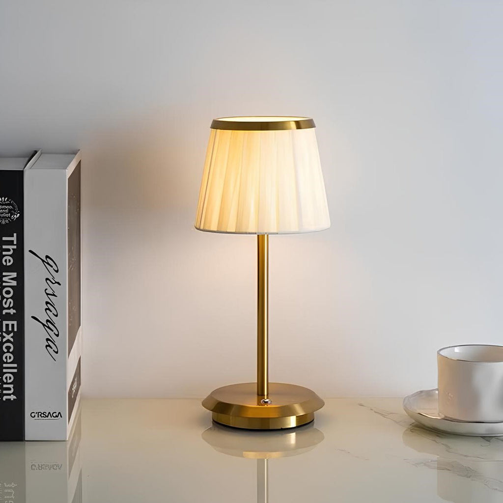 GlowTide – Lampada da tavolo dimmerabile ricaricabile con tre modalità di luce, resistente all'acqua per interni ed esterni