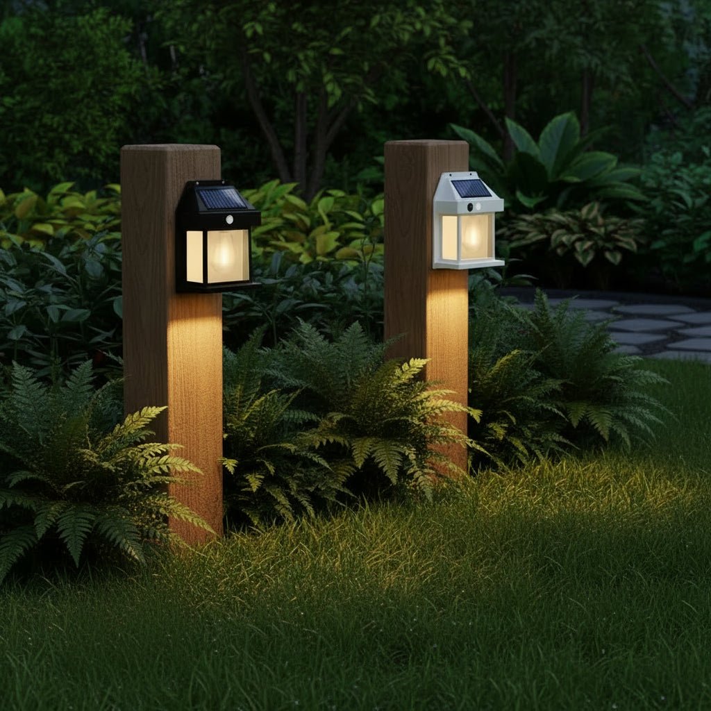 NIGHTWATCH – Lampione Solare LED con Sensore di Movimento e Protezione per Tutte le Condizioni Climatiche
