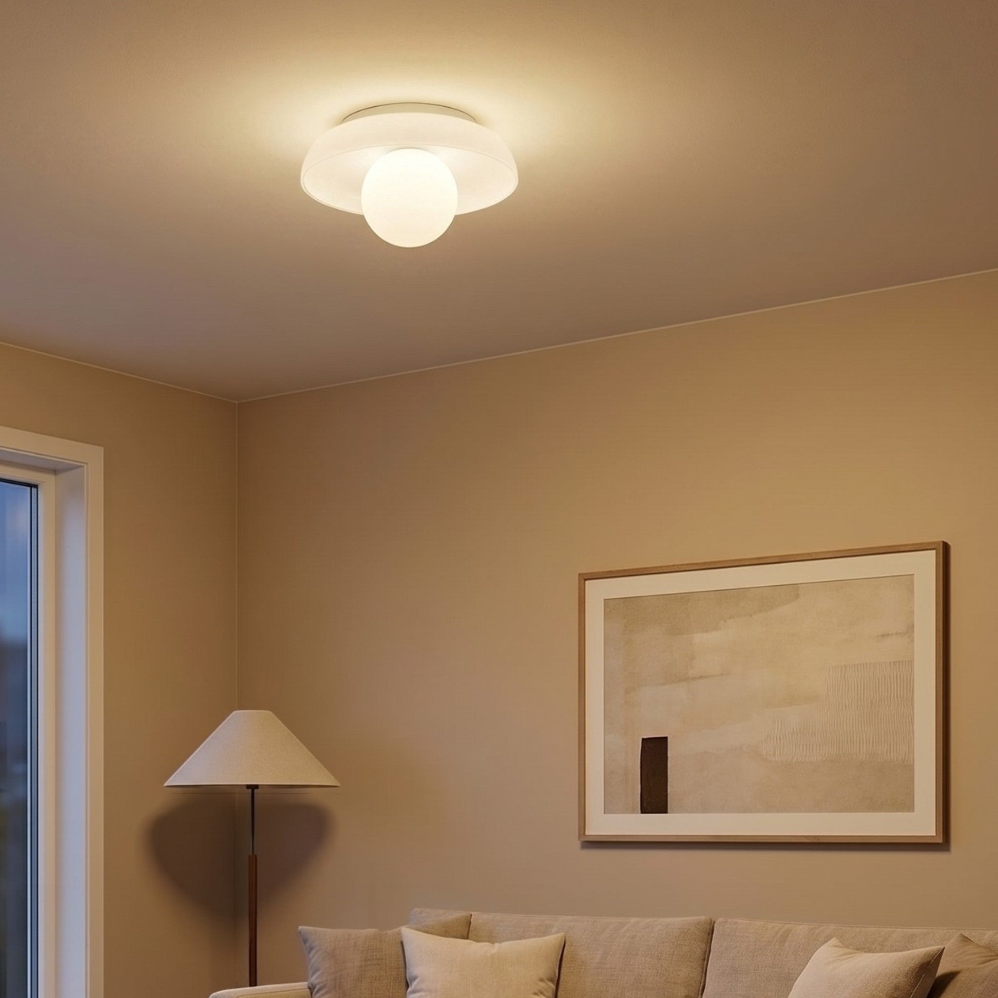 Noah – Lampada da soffitto in vetro in stile nordico