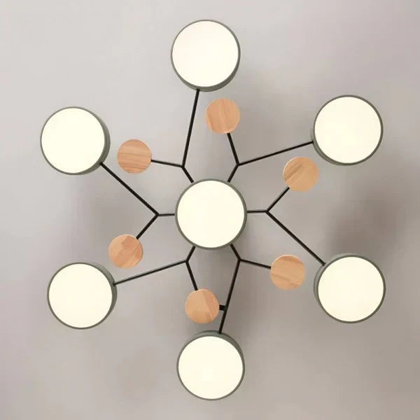 Lampada da soffitto LED ramificata scandinava