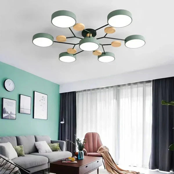 Lampada da soffitto LED ramificata scandinava