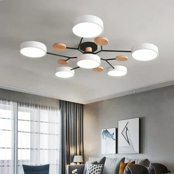 Lampada da soffitto LED ramificata scandinava