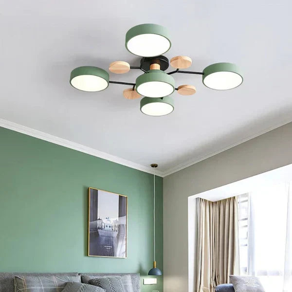 Lampada da soffitto LED ramificata scandinava