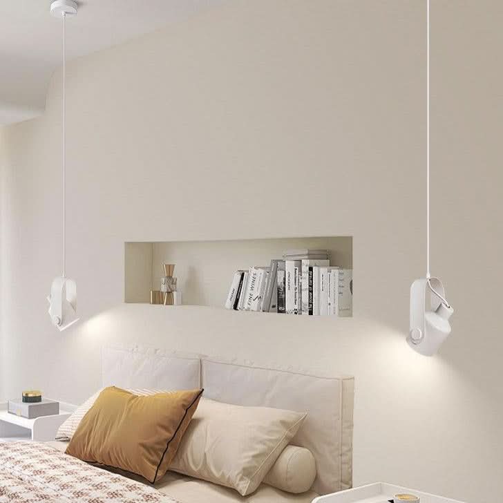 Faretto Pendente in Legno e Metallo Nordico – Luce Sospesa Minimalista