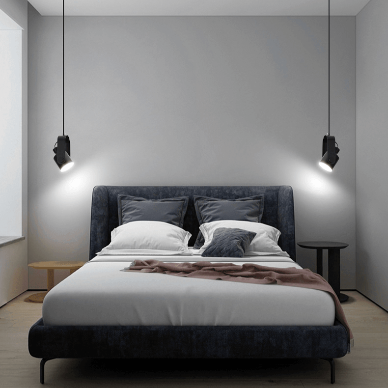 Faretto Pendente in Legno e Metallo Nordico – Luce Sospesa Minimalista