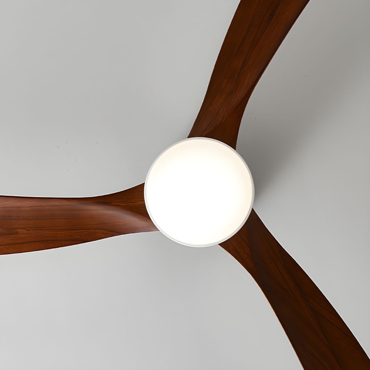 Ventilatore a Soffitto in Legno Nordico con Luce LED e Telecomando