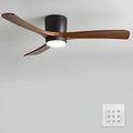 Ventilatore a Soffitto in Legno Nordico con Luce LED e Telecomando