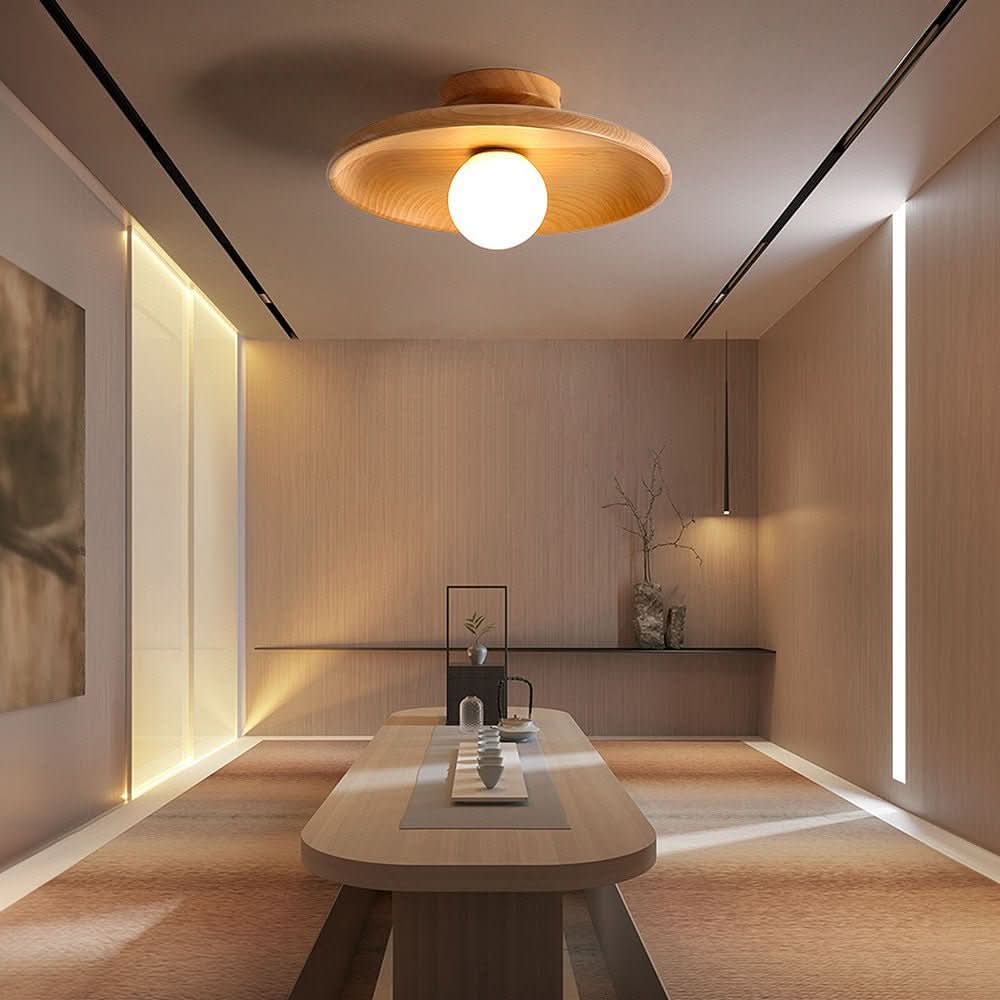 NordicBeam – Lampada da soffitto in legno con design minimalista