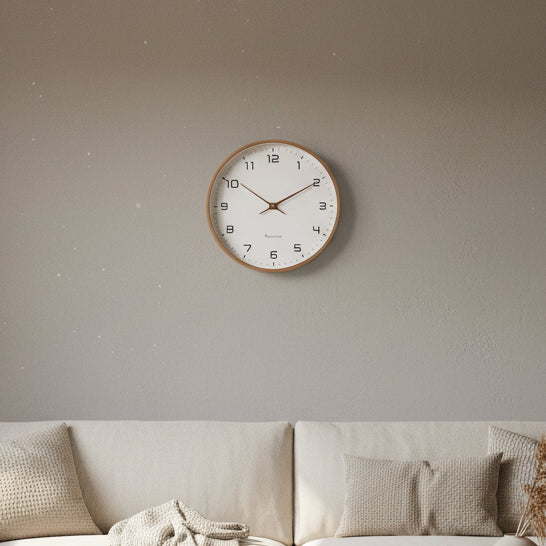 NordicTimber – Orologio da Parete in Legno con Movimento Silenzioso